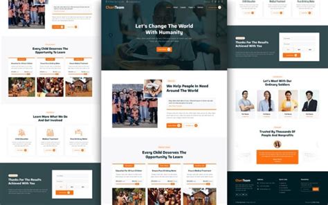 non profit organization website template|Free and customizable non.